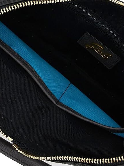 THAMARA PLUS Mittelgro&szlig;e Schultertasche aus Leder Schwarz/Lava - Damentaschen