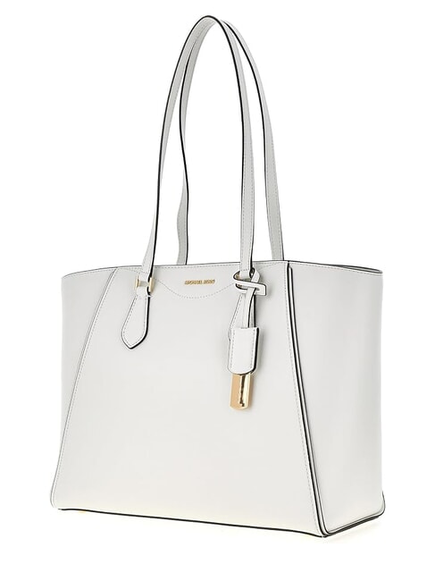 TARYN Leder-Schultertasche Wei&szlig; - Damentaschen