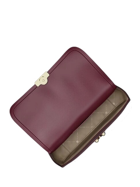 SLOAN Schultertasche, Leder Maulbeere - Damentaschen