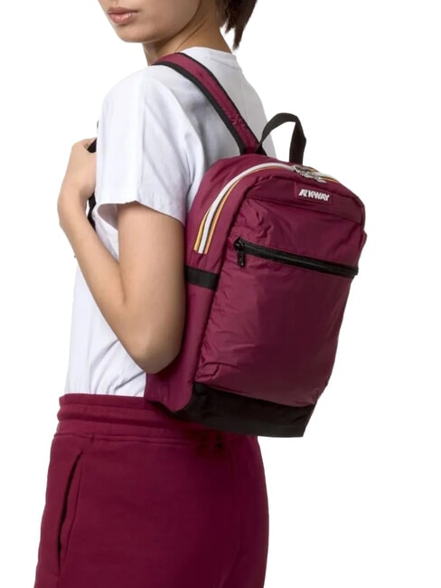 MID LAON Wasserabweisender Nylon-Rucksack rot dunkel - Rucks&auml;cke f&uuml;r Schule &amp; Freizeit