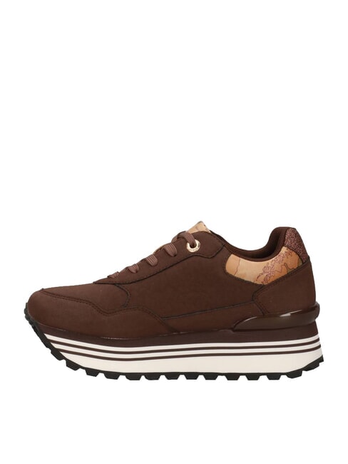 GEO High-Top-Sneaker Dunkelbraun/Geobeige - Damenschuhe