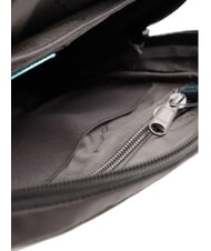 PIQUADRO P16 Tasche aus gemischtem Leder, iPad-Halterung CHEVRON / SCHWARZ - Umh&auml;ngetaschen Herren - 6