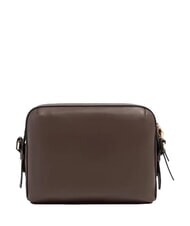 PIQUADRO CIRCLE Schultertasche dunkelwalnussfarbenes Wildleder - Damentaschen - 3
