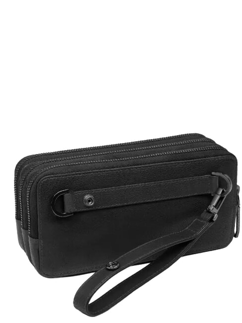CRONUS Clutch mit Kartenhalter und Handgelenktasche Schwarz - Damentaschen