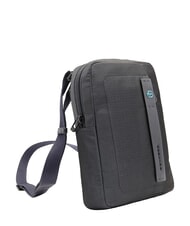 PIQUADRO P16 Tasche aus gemischtem Leder, iPad-Halterung blauer Chevron - Umh&auml;ngetaschen Herren - 2