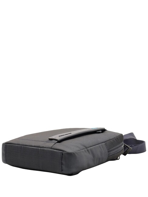 P16 Tasche aus gemischtem Leder, iPad-Halterung blauer Chevron - Umh&auml;ngetaschen Herren