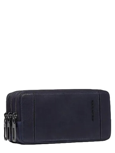 CRONUS Clutch mit Kartenhalter und Handgelenktasche Blau - Damentaschen