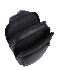 PIQUADRO CRONUS One-Shoulder-Rucksack aus Leder Blau - PC-Rucks&auml;cke - 3