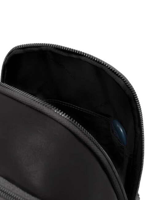 VICTOR Leder-Ein-Schulter-Rucksack Schwarz - PC-Rucks&auml;cke