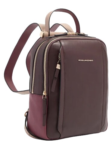 CIRCLE Lederrucksack bordeauxrot/rosa - Damentaschen