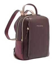 PIQUADRO CIRCLE Lederrucksack bordeauxrot/rosa - Damentaschen - 2