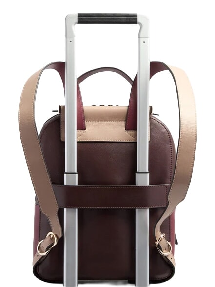CIRCLE Lederrucksack bordeauxrot/rosa - Damentaschen