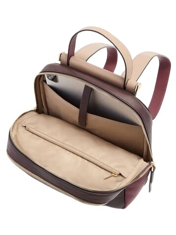 CIRCLE Lederrucksack bordeauxrot/rosa - Damentaschen