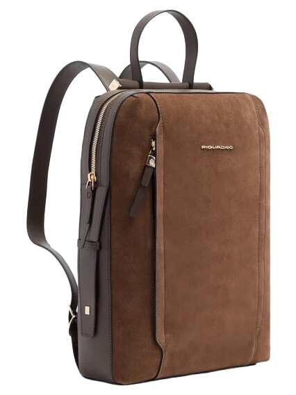 CIRCLE  CIRCLE Rucksack f&uuml;r PC 14 "PC / iPad Air - iPad Pro 9.7 / iPad 11" dunkelwalnussfarbenes Wildleder - PC-Rucks&auml;cke