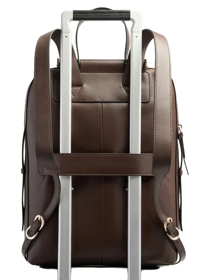 CIRCLE  CIRCLE Rucksack f&uuml;r PC 14 "PC / iPad Air - iPad Pro 9.7 / iPad 11" dunkelwalnussfarbenes Wildleder - PC-Rucks&auml;cke