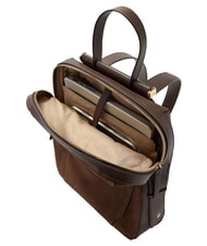 PIQUADRO CIRCLE  CIRCLE Rucksack f&uuml;r PC 14 "PC / iPad Air - iPad Pro 9.7 / iPad 11" dunkelwalnussfarbenes Wildleder - PC-Rucks&auml;cke - 4