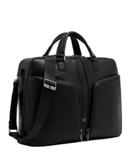 PIQUADRO W143 15,6"-Laptoptasche aus Leder Schwarz - Arbeitstaschen - 2