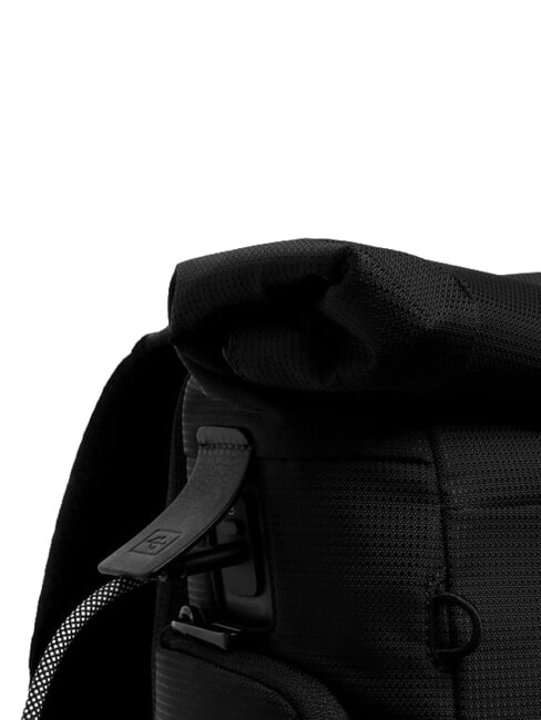 W145 Rolltop-Rucksack f&uuml;r 15,6-Zoll-Laptop Schwarz - Rucks&auml;cke f&uuml;r Schule &amp; Freizeit