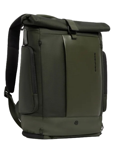 W145 Rolltop-Rucksack f&uuml;r 15,6-Zoll-Laptop GR&Uuml;N - Rucks&auml;cke f&uuml;r Schule &amp; Freizeit