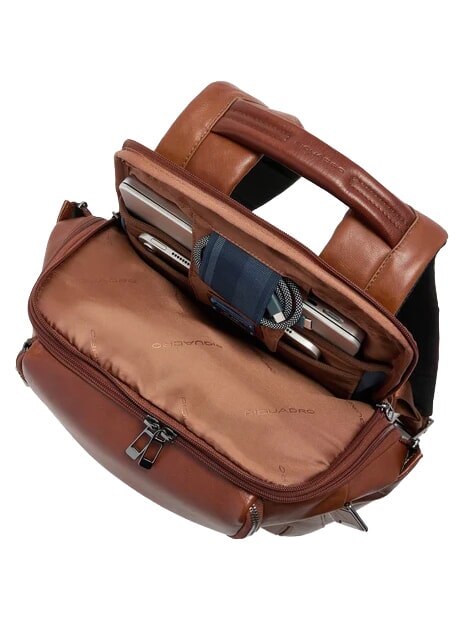 W143 Reiserucksack und 14-Zoll-Laptophalterung LEDER - Rucks&auml;cke f&uuml;r Schule &amp; Freizeit