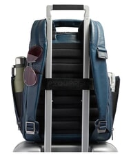 PIQUADRO W143 Reiserucksack und 14-Zoll-Laptophalterung Blau - Rucks&auml;cke f&uuml;r Schule &amp; Freizeit - 3