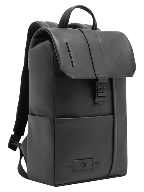 RUSSEL 14-Zoll-Laptop-Rucksack mit Klappe Schwarz - Rucks&auml;cke f&uuml;r Schule &amp; Freizeit