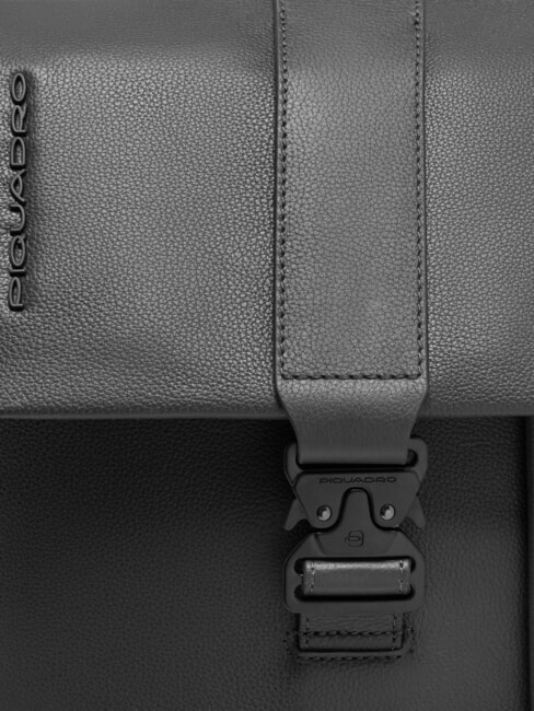 RUSSEL 14-Zoll-Laptop-Rucksack mit Klappe Schwarz - Rucks&auml;cke f&uuml;r Schule &amp; Freizeit