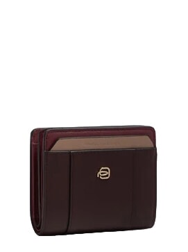 CIRCLE Kompakte Lederbrieftasche bordeauxrot/rosa - Brieftaschen Damen