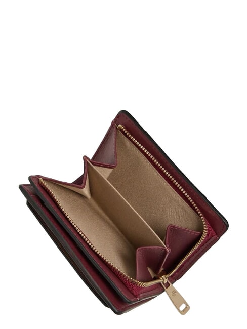 CIRCLE Kompakte Lederbrieftasche bordeauxrot/rosa - Brieftaschen Damen