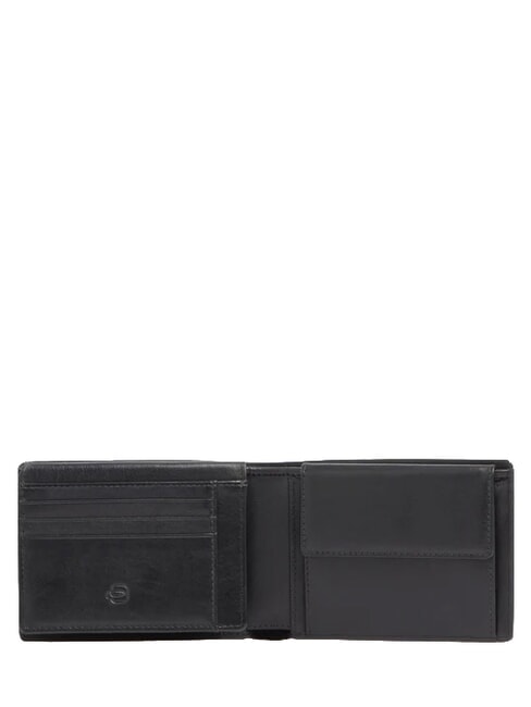 W143 Ledergeldb&ouml;rse mit 7 F&auml;chern Schwarz - Brieftaschen Herren