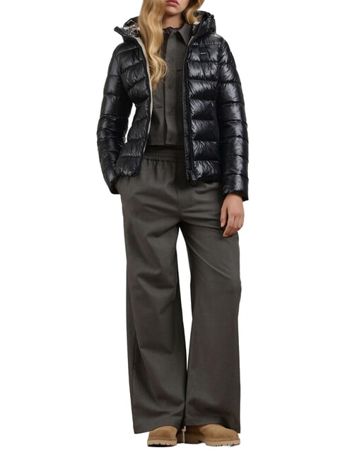 CAROLL Thermodaunenjacke mit Wattierung schwarz-beige Innenausstattung 301 - Daunenjacken f&uuml;r Damen