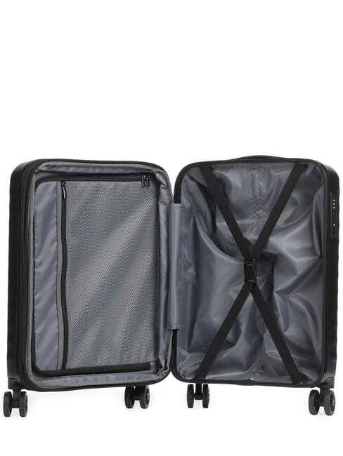 NAUSICAA Erweiterbarer Handgep&auml;cktrolley Schwarz - Handgep&auml;ck