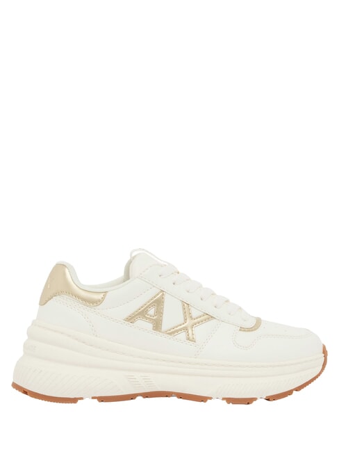 NIKY Turnschuhe gebrochenes Wei&szlig; + blasses Gold - Damenschuhe