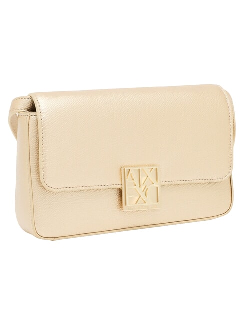 AMY Mini-Schultertasche hellgoldener Satin - Damentaschen