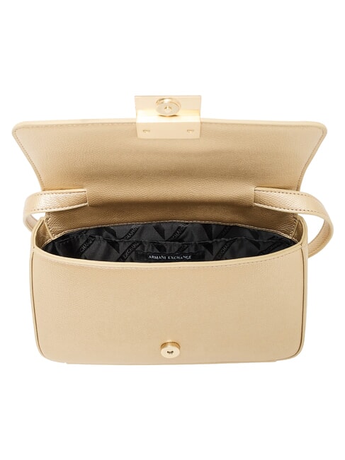 AMY Mini-Schultertasche hellgoldener Satin - Damentaschen