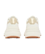 ARMANI EXCHANGE NIKY Turnschuhe gebrochenes Wei&szlig; + blasses Gold - Damenschuhe - 4