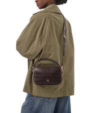 CALVIN KLEIN CK CROC Mini-Handtasche mit Schulterriemen k&ouml;stliches/antikes Silber - Damentaschen - 2