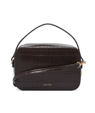 CALVIN KLEIN CK CROC Mini-Handtasche mit Schulterriemen k&ouml;stliches/antikes Silber - Damentaschen - 3