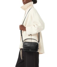 CALVIN KLEIN CK CROC Mini-Handtasche mit Schulterriemen auf Schwarz - Damentaschen - 2