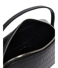CALVIN KLEIN CK CROC Mini-Handtasche mit Schulterriemen auf Schwarz - Damentaschen - 4