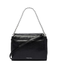 CALVIN KLEIN EMBLEM HW Mini-Tasche mit Schultergurt auf Schwarz - Damentaschen - 3