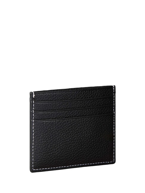 BOLD PEBBLE Leder-Kartenhalter auf Schwarz - Brieftaschen Herren