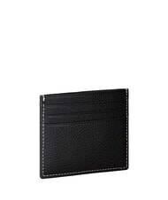 CALVIN KLEIN BOLD PEBBLE Leder-Kartenhalter auf Schwarz - Brieftaschen Herren - 2