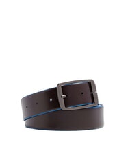 PIQUADRO BLUE SQUARE Doppelseitiger Lederg&uuml;rtel schwarz/dunkelbraun - G&uuml;rtel - 2