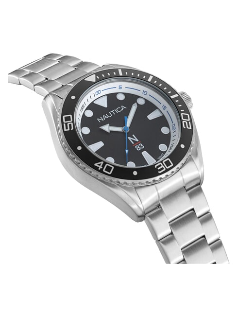 N83 FINN WORLD DIVER Quarzuhr Stahlschwarz - Uhren