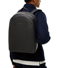 TOMMY HILFIGER SAFFIANO Rucksack Schwarz - Rucks&auml;cke f&uuml;r Schule &amp; Freizeit - 2