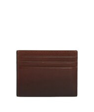 TOMMY HILFIGER TH SEASONAL Leder-Kartenhalter gl&auml;nzendes Braun - Brieftaschen Herren - 2