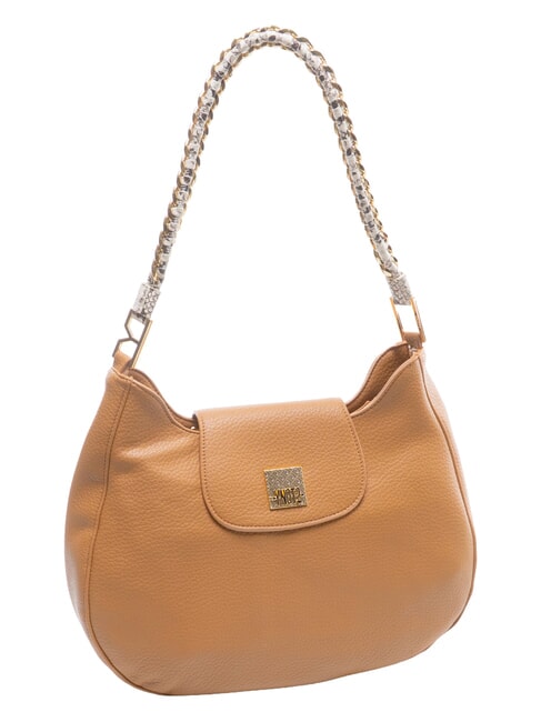 RACHEL Hobo-Schultertasche mit Klappe Mandel - Damentaschen