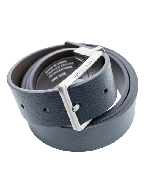 ESSENTIAL Wendbarer Lederg&uuml;rtel tiefblau/falke - G&uuml;rtel