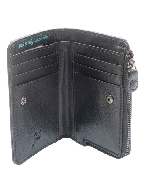 GMONEY57 Ledergeldb&ouml;rse mit Rei&szlig;verschluss Mokka - Brieftaschen Damen
